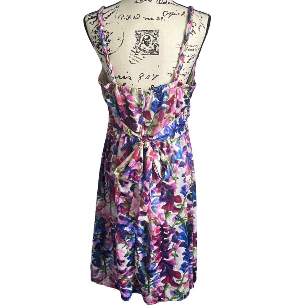 Torrid V-Neck Empire Waist with Back Tie Skater Sun Dress Size 16 - Picture 3 of 11